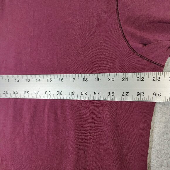 Lululemon License To Move T-Shirt Men's L? (46" Chest) Burgundy Athletic Tee - Picture 6 of 7